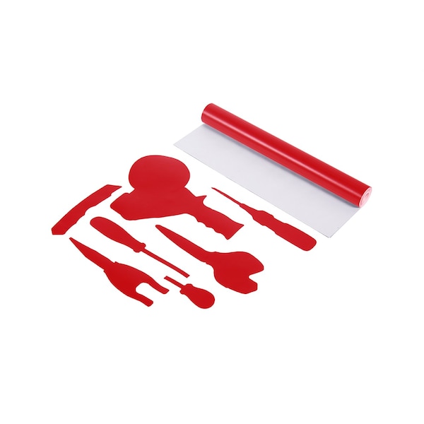 ShadowTape Shadow Board Tool Marking Tape 15 inches wide x 15 Foot Length Rolls Red